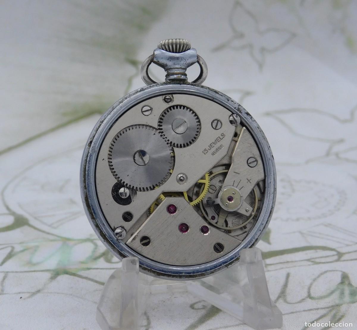 Relojes de bolsillo: RELOJ DE BOLSILLO-SUIZO-FUNCIONANDO - Foto 3