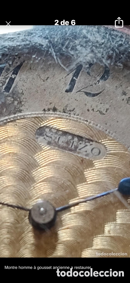Relojes de bolsillo: Reloj bolsillo a restaurar - Foto 3