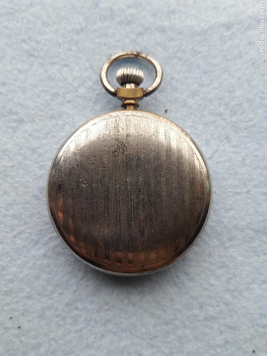 Relojes de bolsillo: Reloj de bolsillo Marca M.A. Precision. Ferrocarril. - Foto 2