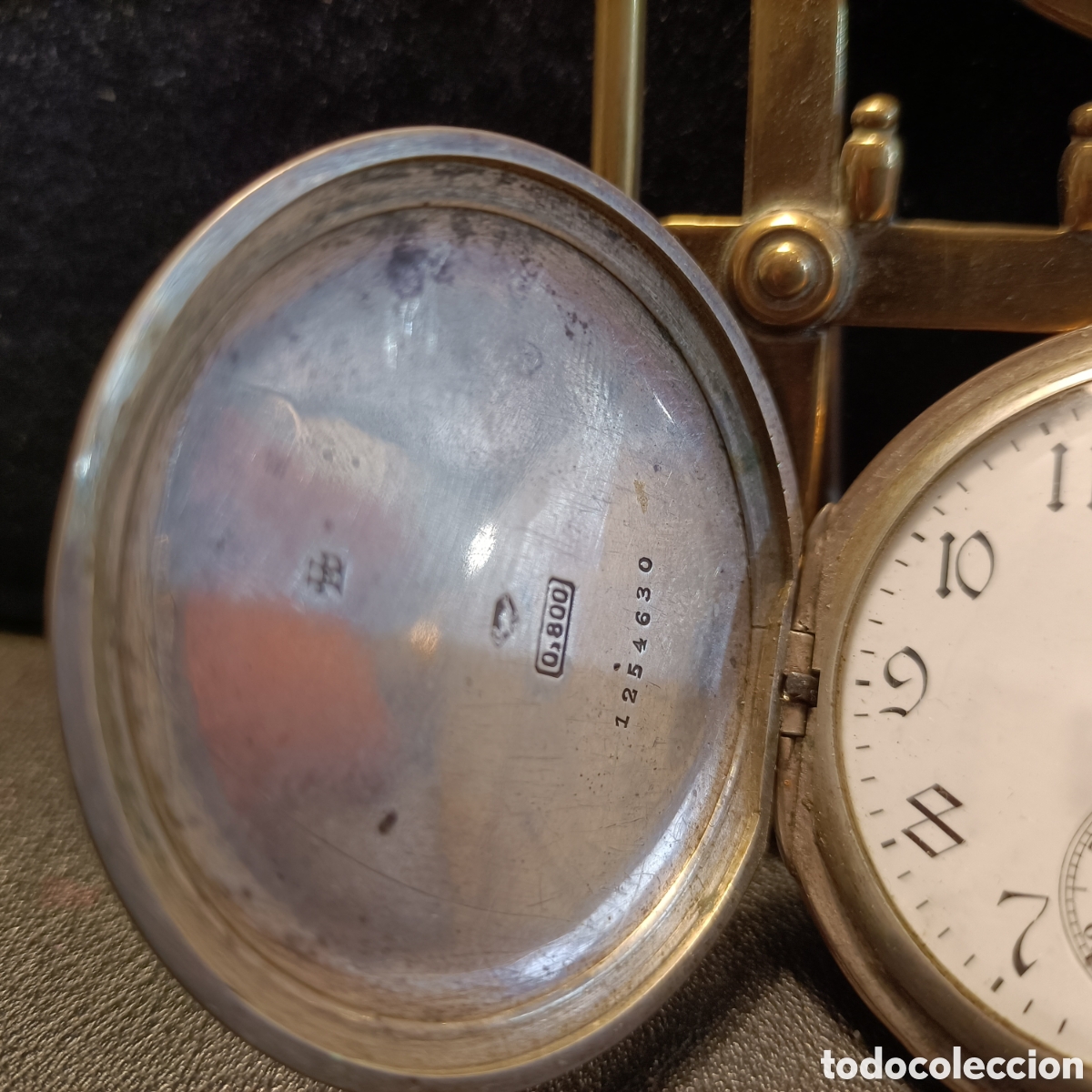 Relojes de bolsillo: Reloj de la marca &rdquo;LONGINES&rdquo; de plata de 800. - Foto 5