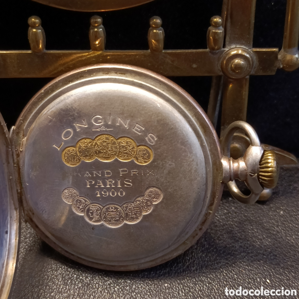 Relojes de bolsillo: Reloj de la marca &rdquo;LONGINES&rdquo; de plata de 800. - Foto 6
