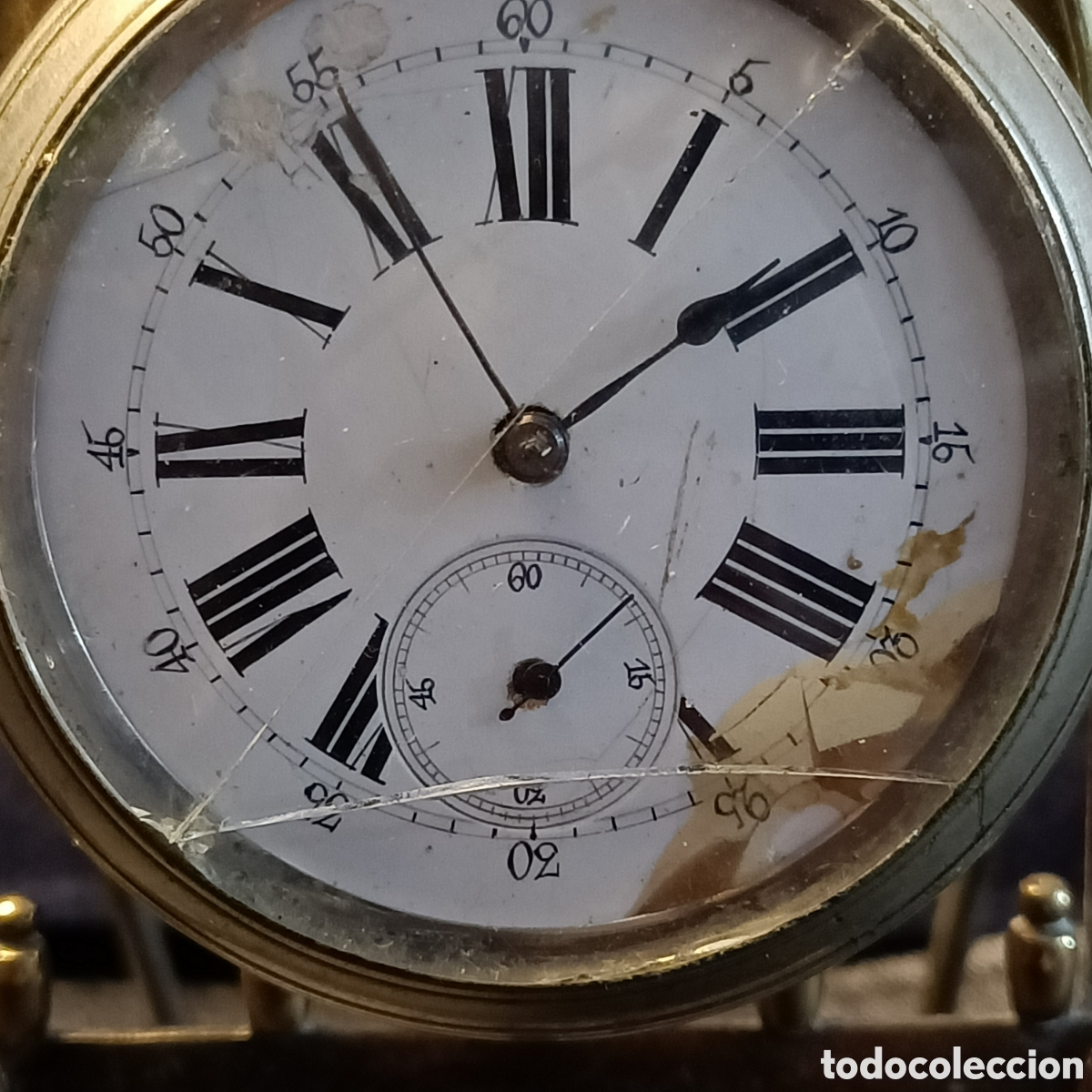 Relojes de bolsillo: Reloj de bolsillo de carga manual. - Foto 2