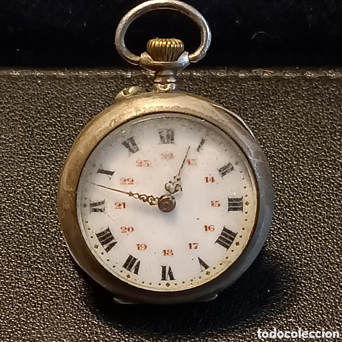 Relojes de bolsillo: Reloj de se&ntilde;ora con caja de plata. - Foto 1