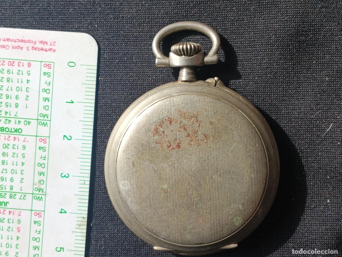 Relojes de bolsillo: Reloj de alpaca en funcionamiento - Foto 2