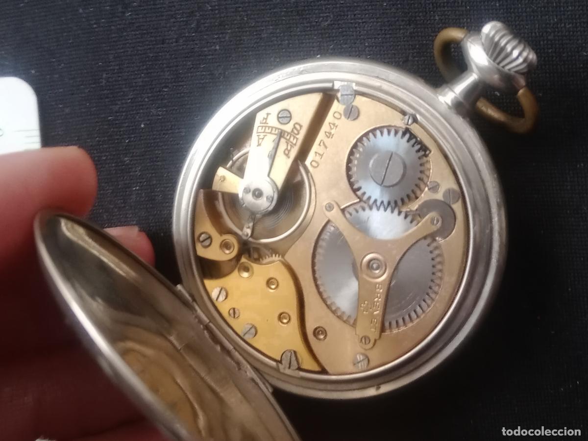Relojes de bolsillo: Reloj ARGENTAN en funcionamiento - Foto 2