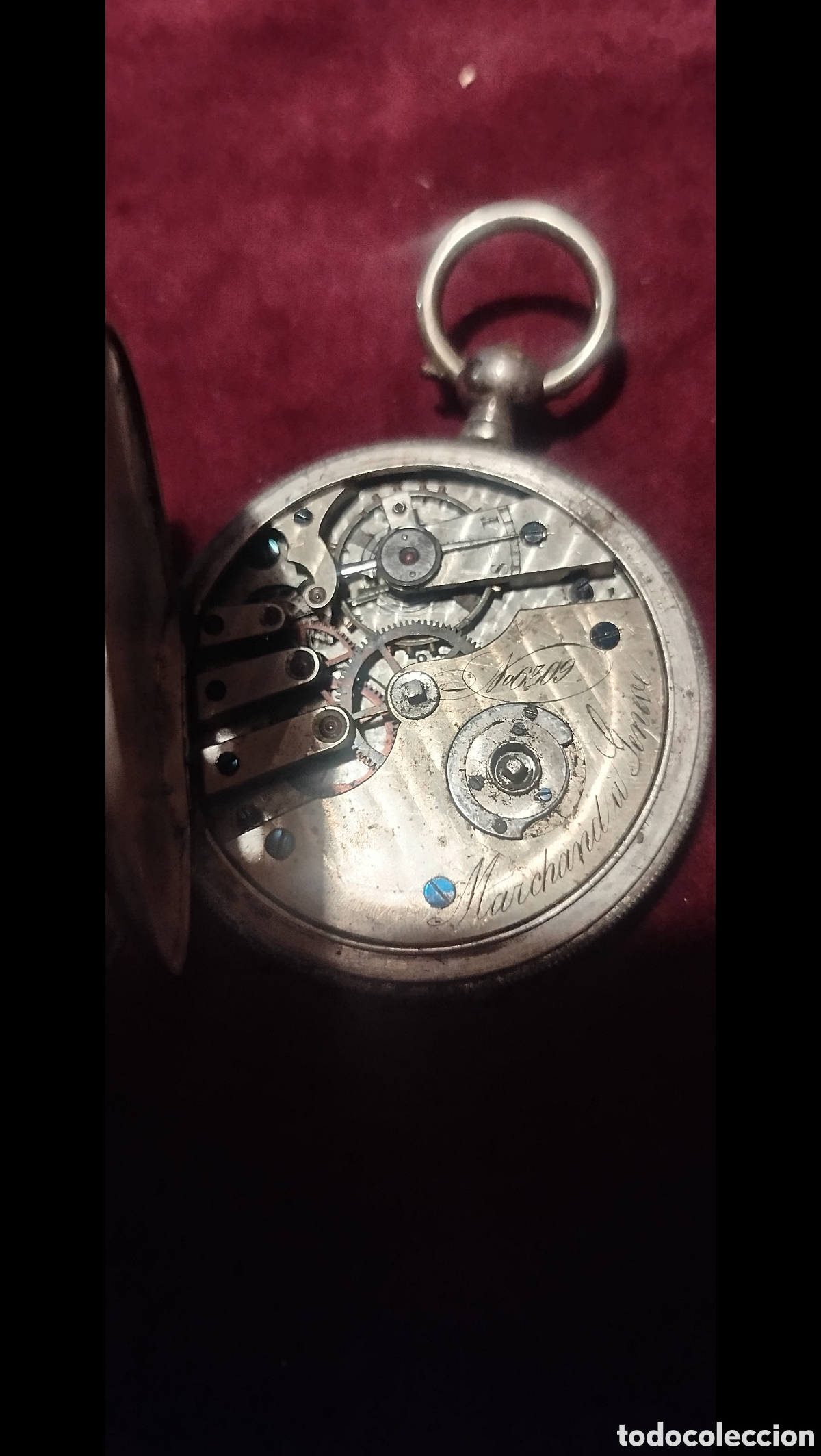 Relojes de bolsillo: Reloj de bolsillo de plata - Foto 5