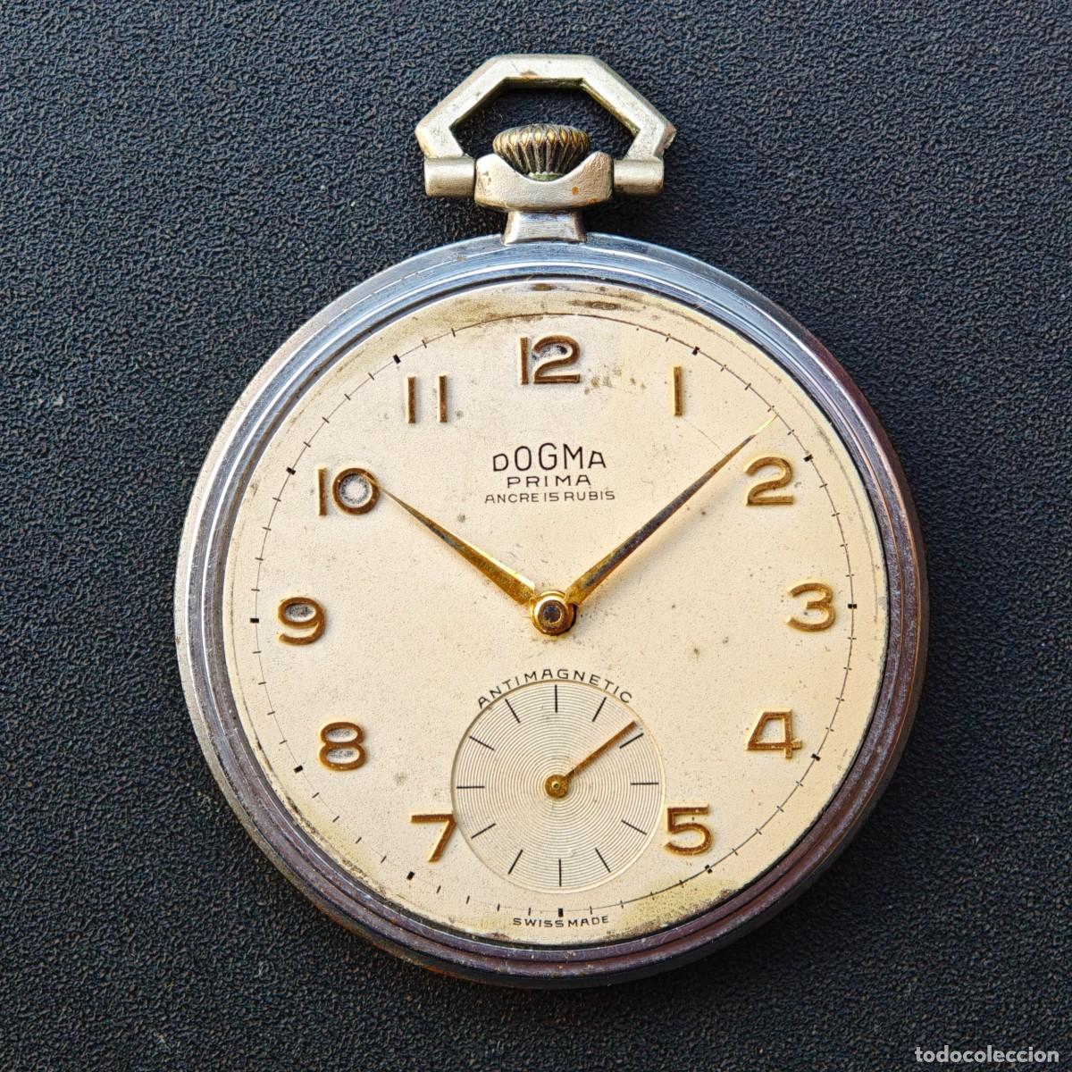 Taschenuhren: DOGMA reloj de bolsillo vintage Unitas 285 pocket watch montre orologio