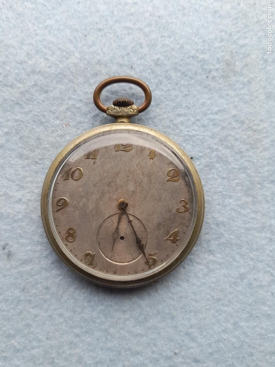 Montres de poche: Reloj de Bolsillo Antiguo. Con caja de metal.