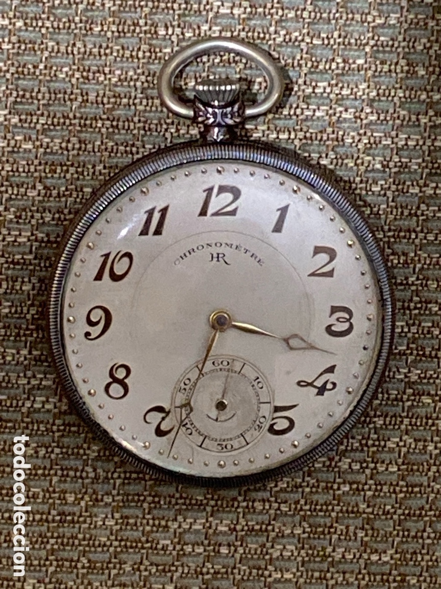 Relojes de bolsillo: Reloj Bolsillo de Plata con marcas Funcionando - Foto 1