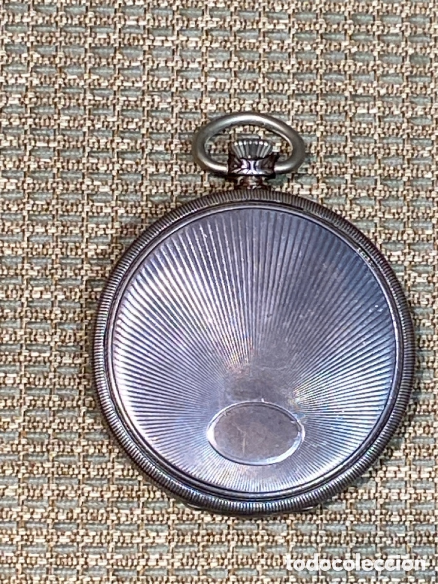 Relojes de bolsillo: Reloj Bolsillo de Plata con marcas Funcionando - Foto 2