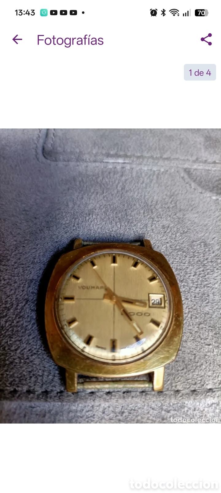 Relojes de bolsillo: Reloj Antiguo VOUMARD. 2000. - Foto 1