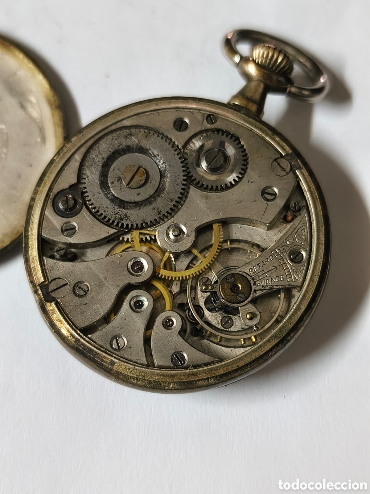 Relojes de bolsillo: RELOJ ANTIGUO DE BOLSILLO TAXIS, PLATA, 45MM. PARA PIEZAS Y/0/U RESTAURACI&Oacute;N.