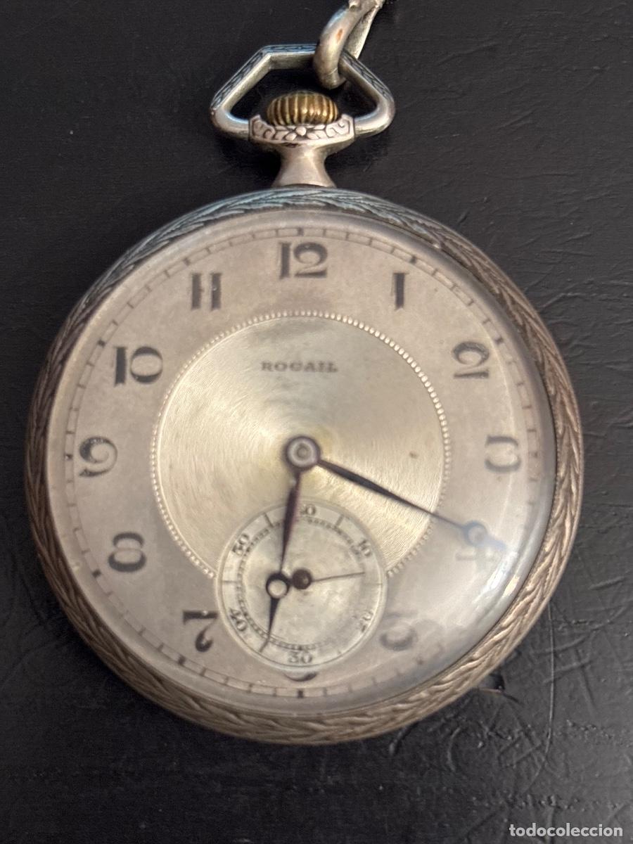 Relojes de bolsillo: Reloj bolsillo plata Rocail - Foto 2