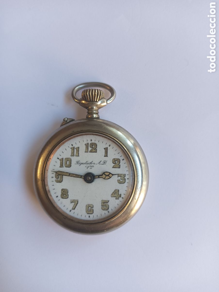 Relojes de bolsillo: RELOJ DE BOLSILLO REGULADOR A. D. NO FUNCIONA