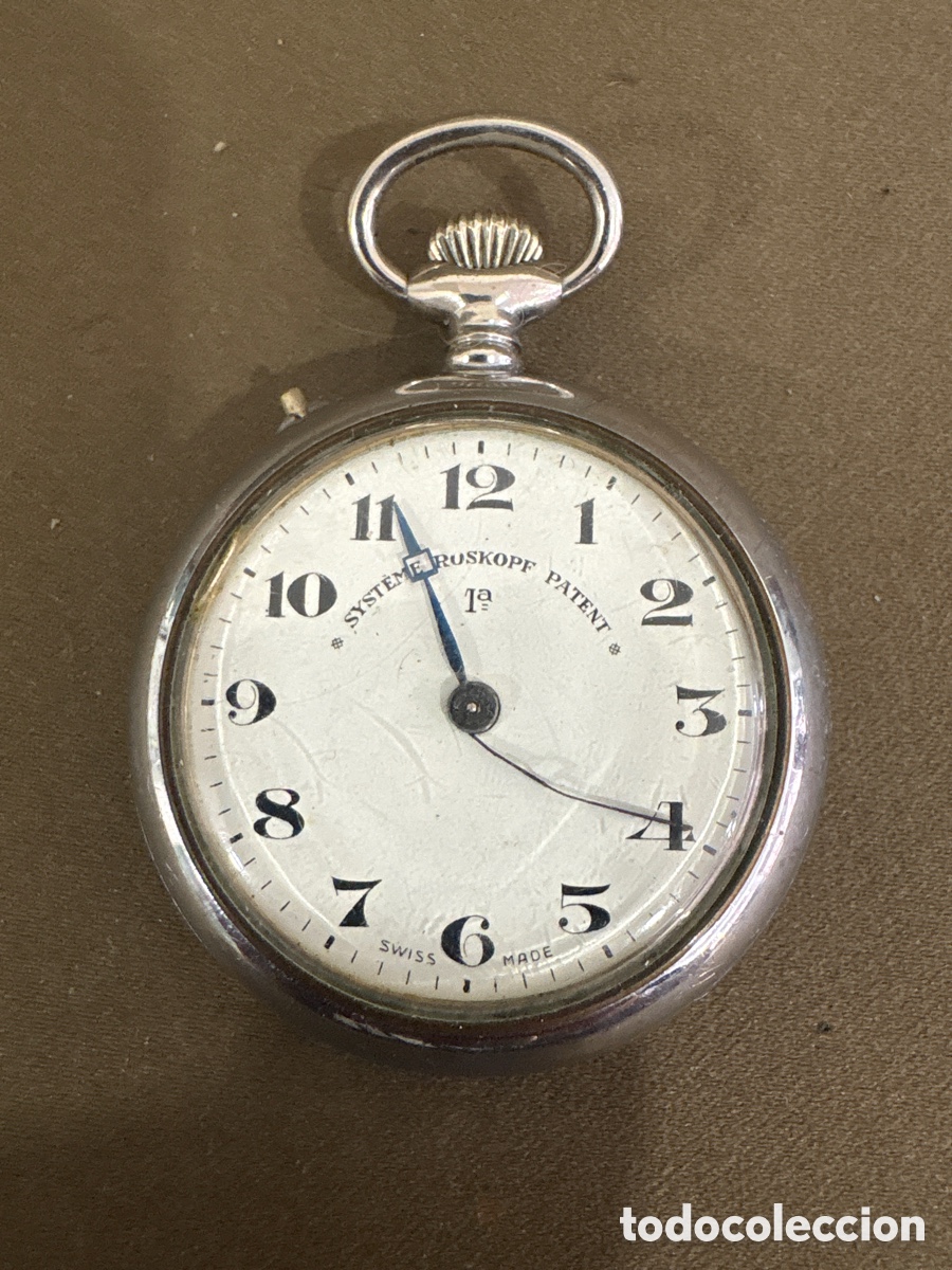 Relojes de bolsillo: Antiguo reloj de bolsillo SYSTEME ROSKOPF PATENT 1&ordf;,44mm sin contar Corona*ver fotos*