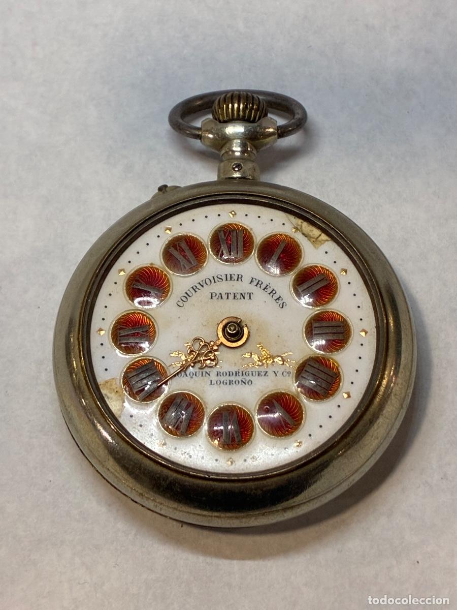 Relojes de bolsillo: RELOJ COURVOSIER FRERES PATENT JOAQUIN RODRIGUEZ Y C&ordm; LOGRO&Ntilde;O