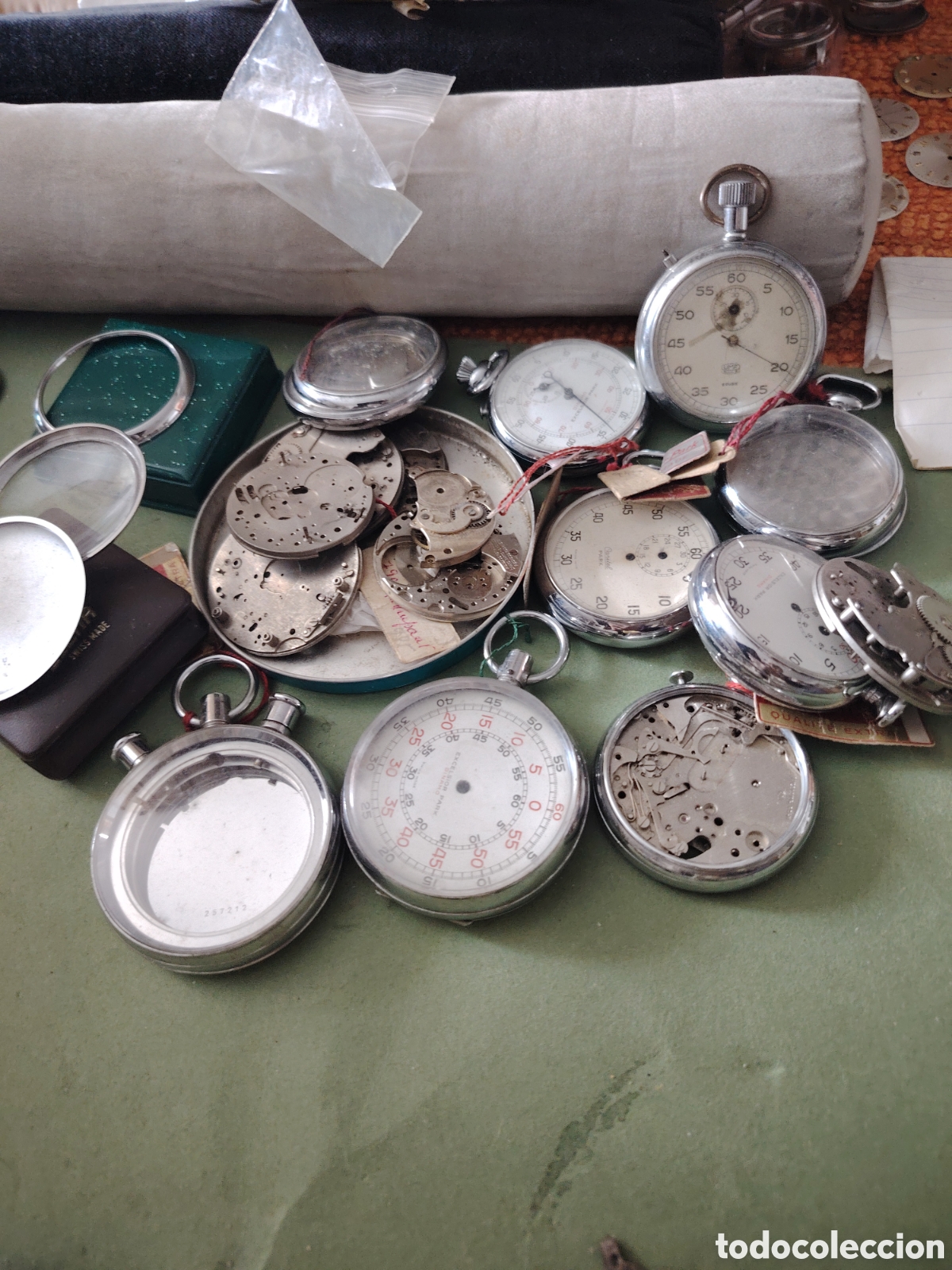 Relojes de bolsillo: Vendo lote m&aacute;quinas cron&ocirc;metro