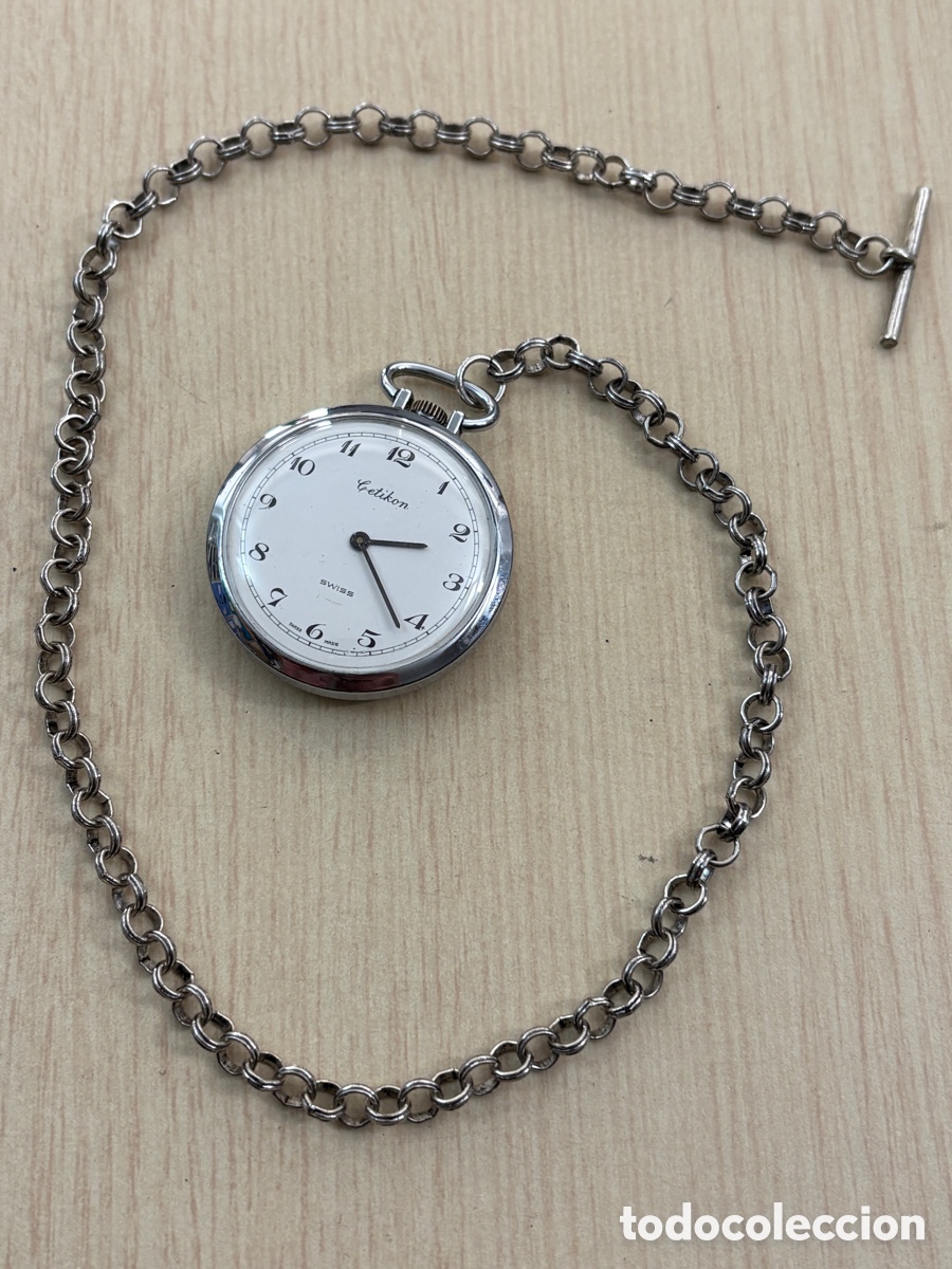 Relojes de bolsillo: ✅ Reloj CETIKON SWISS carga munaul en perfecto estado