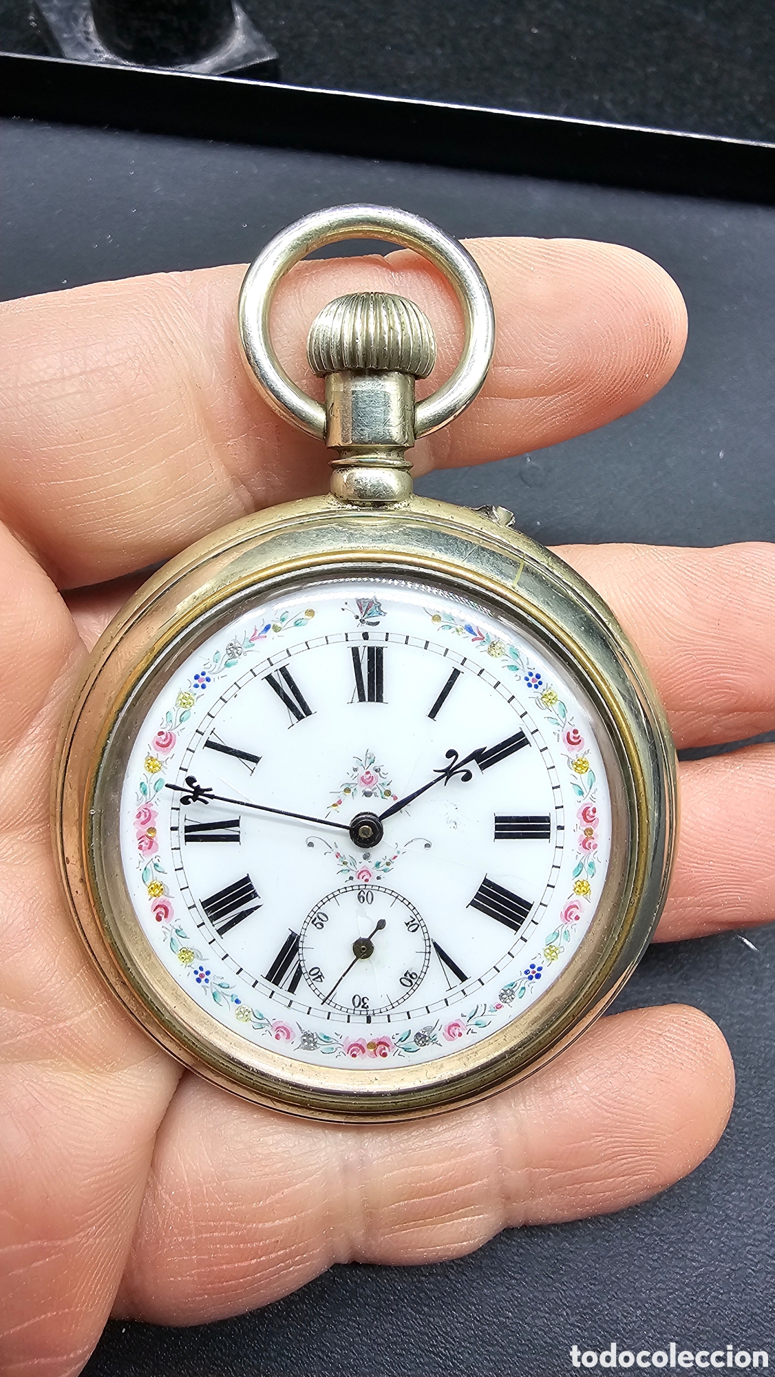Rel&oacute;gios de bolso: Bonito reloj antiguo de bolsillo a cuerda