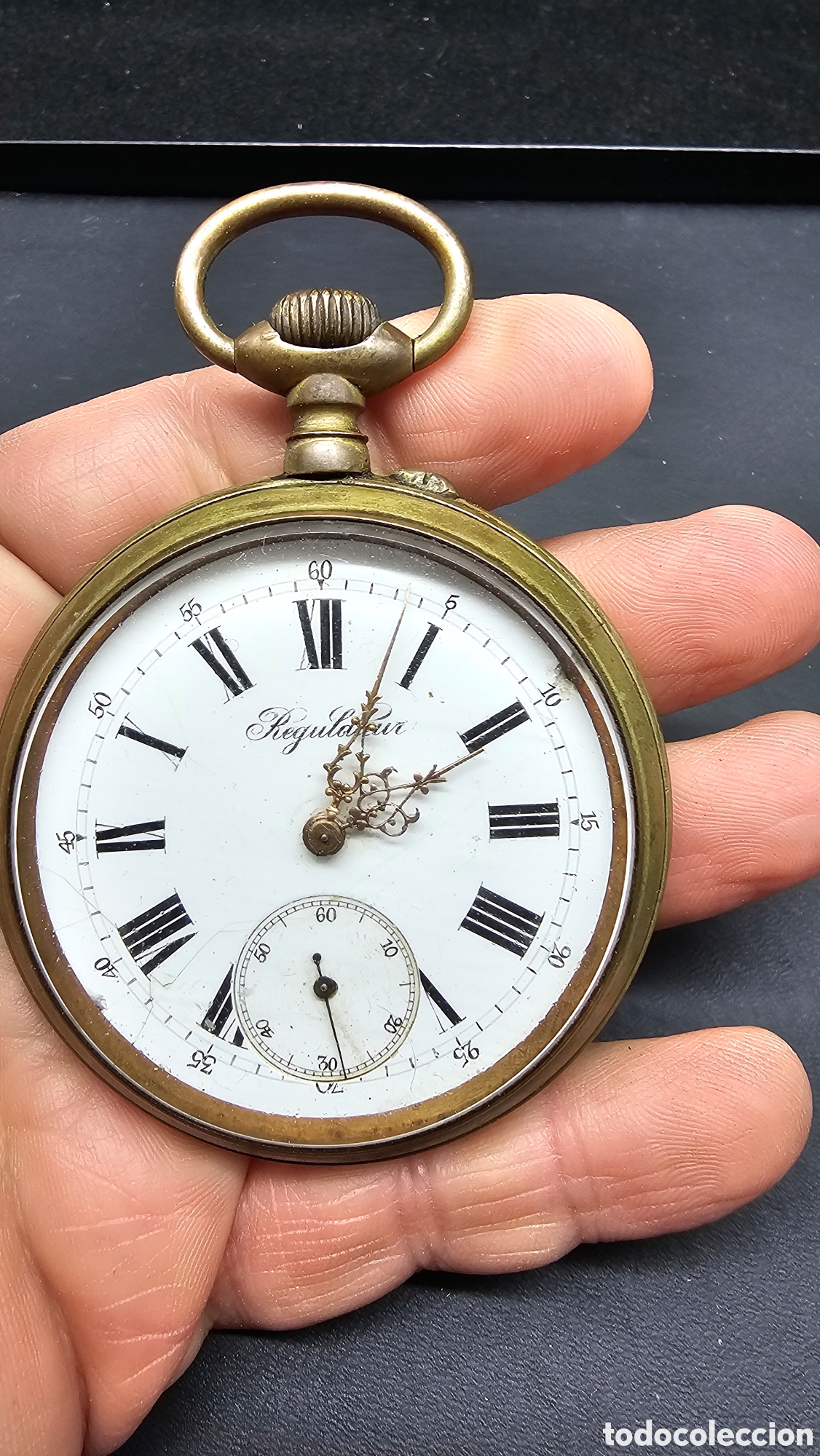 Rel&oacute;gios de bolso: Antiguo reloj de bolsillo grande