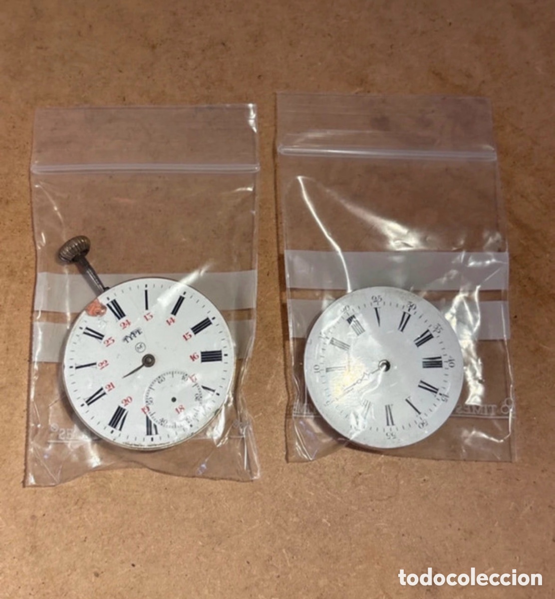 Montres de poche: Lote 2 m&aacute;quinas de reloj de bolsillo