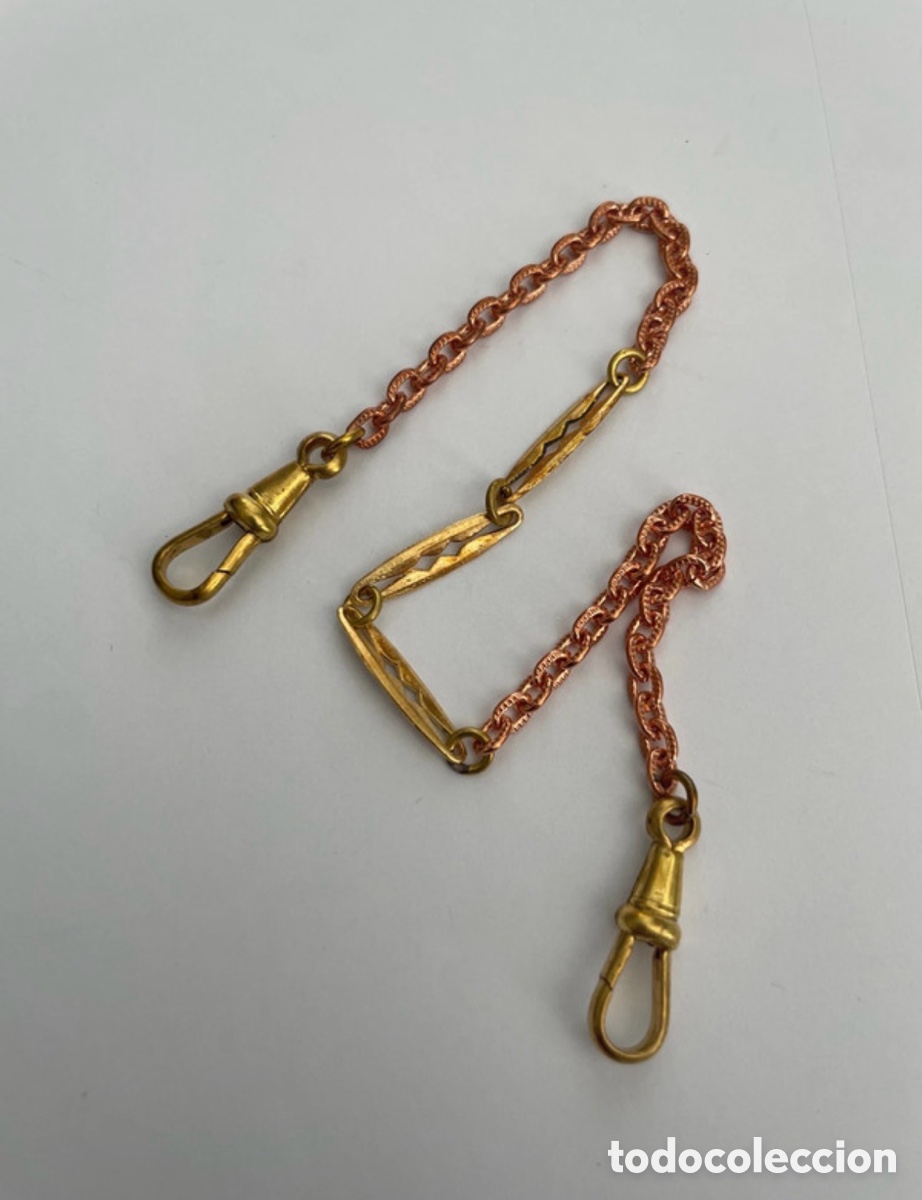 Relojes de bolsillo: Antigua leontina para reloj de bolsillo (A5)