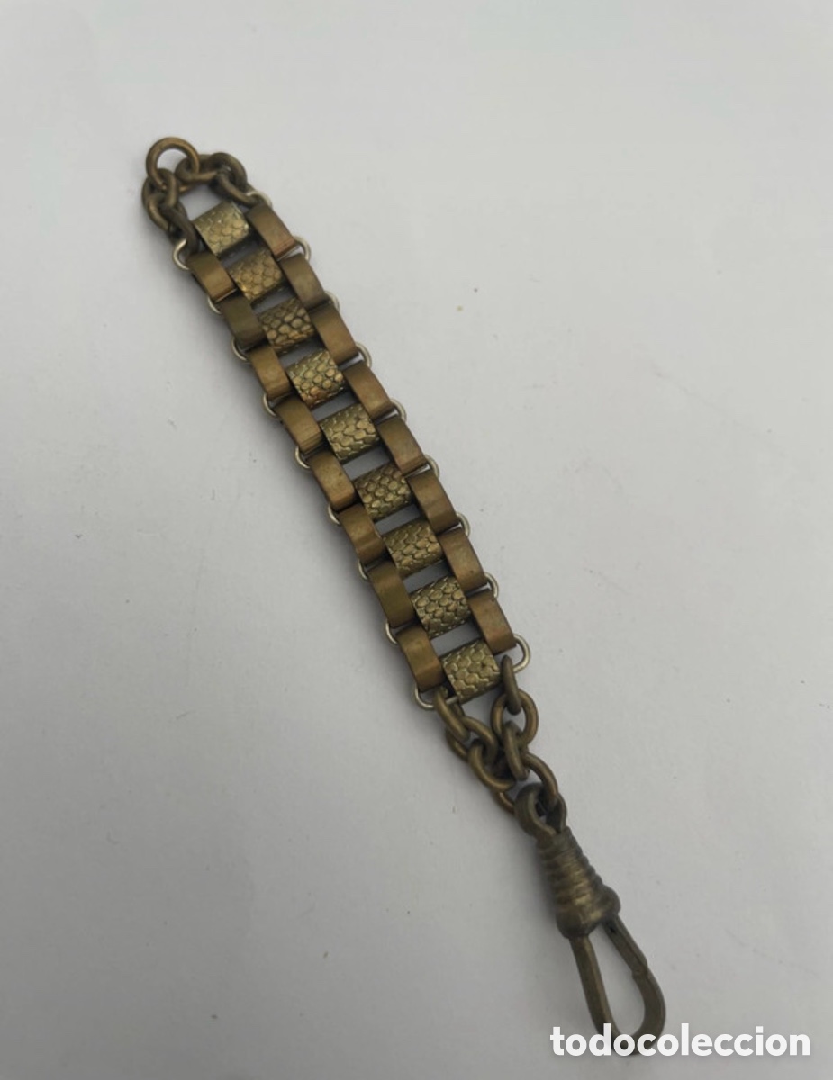 Relojes de bolsillo: Antigua leontina para reloj de bolsillo (A5)