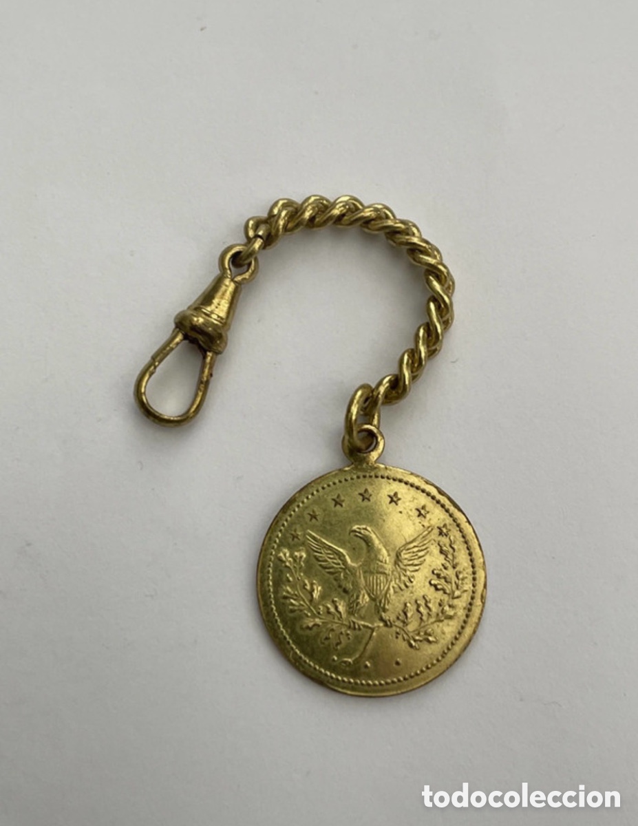 Relojes de bolsillo: Antigua leontina para reloj de bolsillo (A5)