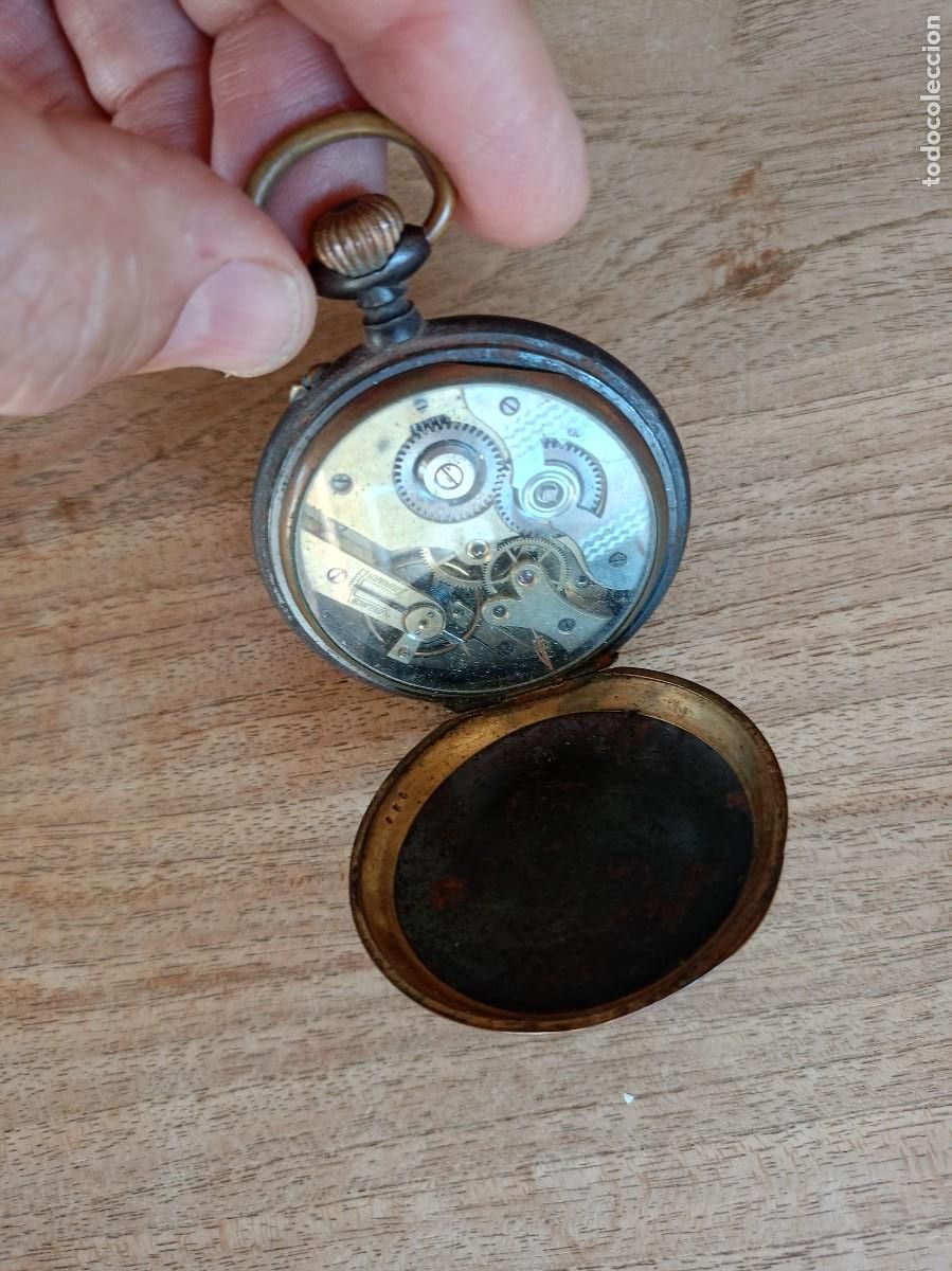 Relojes de bolsillo: RELOJ DE BOLSILLO DE CARGA MANUAL INCOMPLETO.