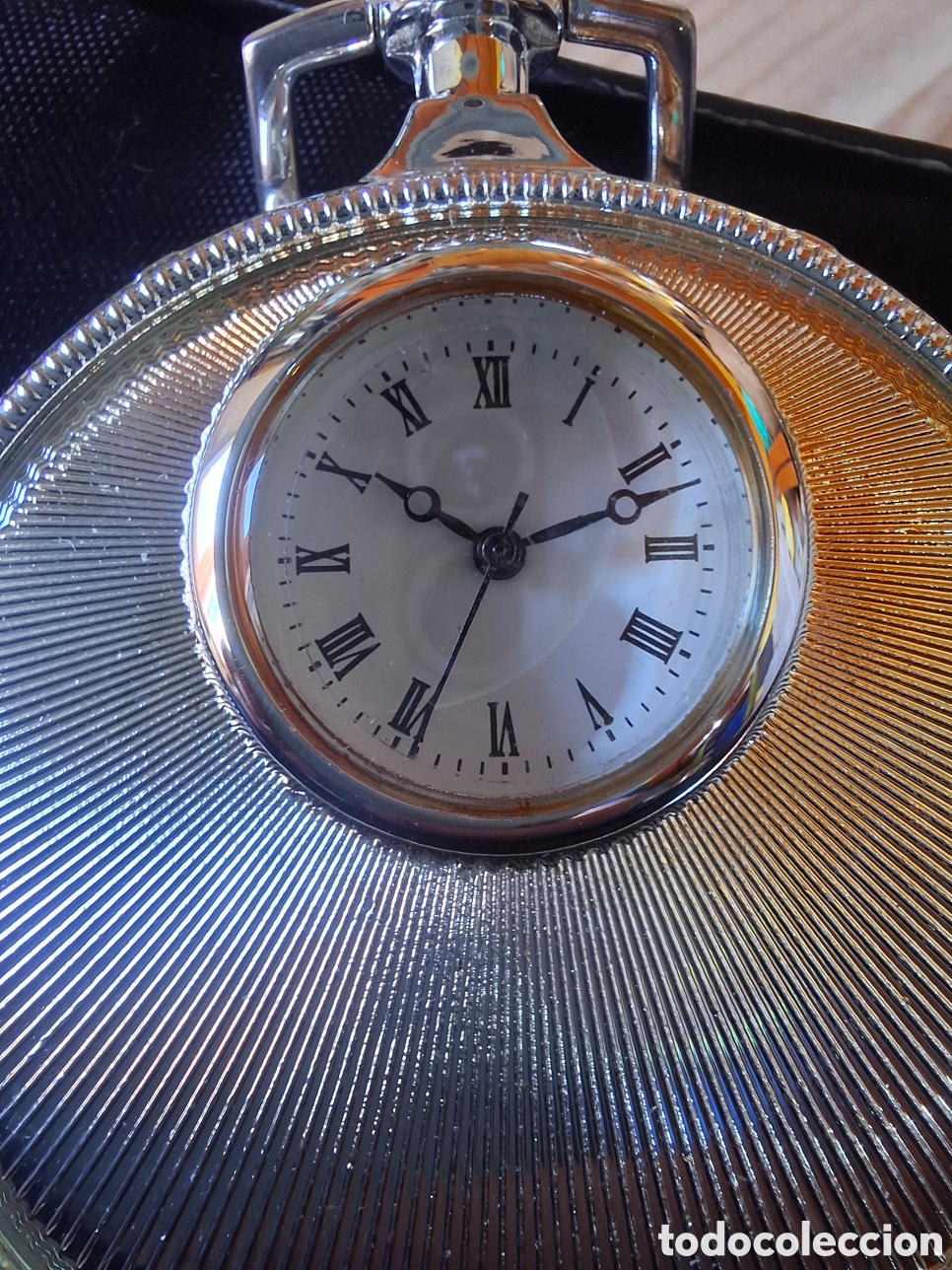 Relojes de bolsillo: RELOJ DE BOLSILLO DE CUERDA CON BA&Ntilde;O DE PLATA