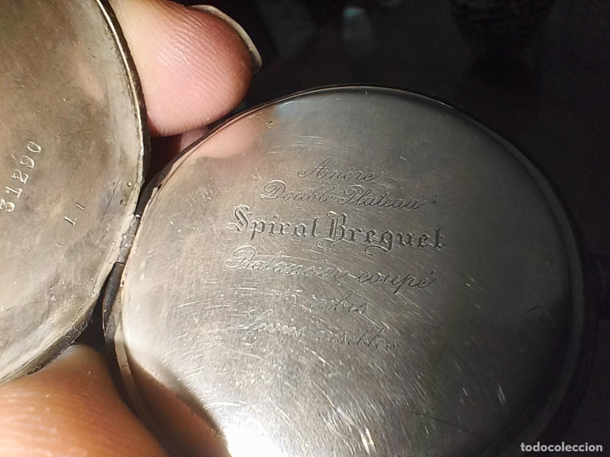 Relojes de bolsillo: Reloj de bolsillo Rythmos. Plata 0.900. Sello Ruso 84. Suiza c. 1910. 15 Rub&iacute;es.