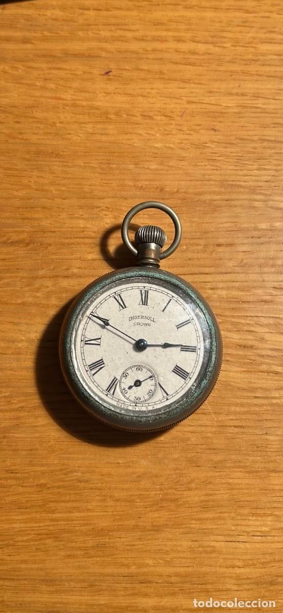 Montres de poche: Reloj de bolsillo manual &rdquo;Ingersoll crown&rdquo;. Made in USA