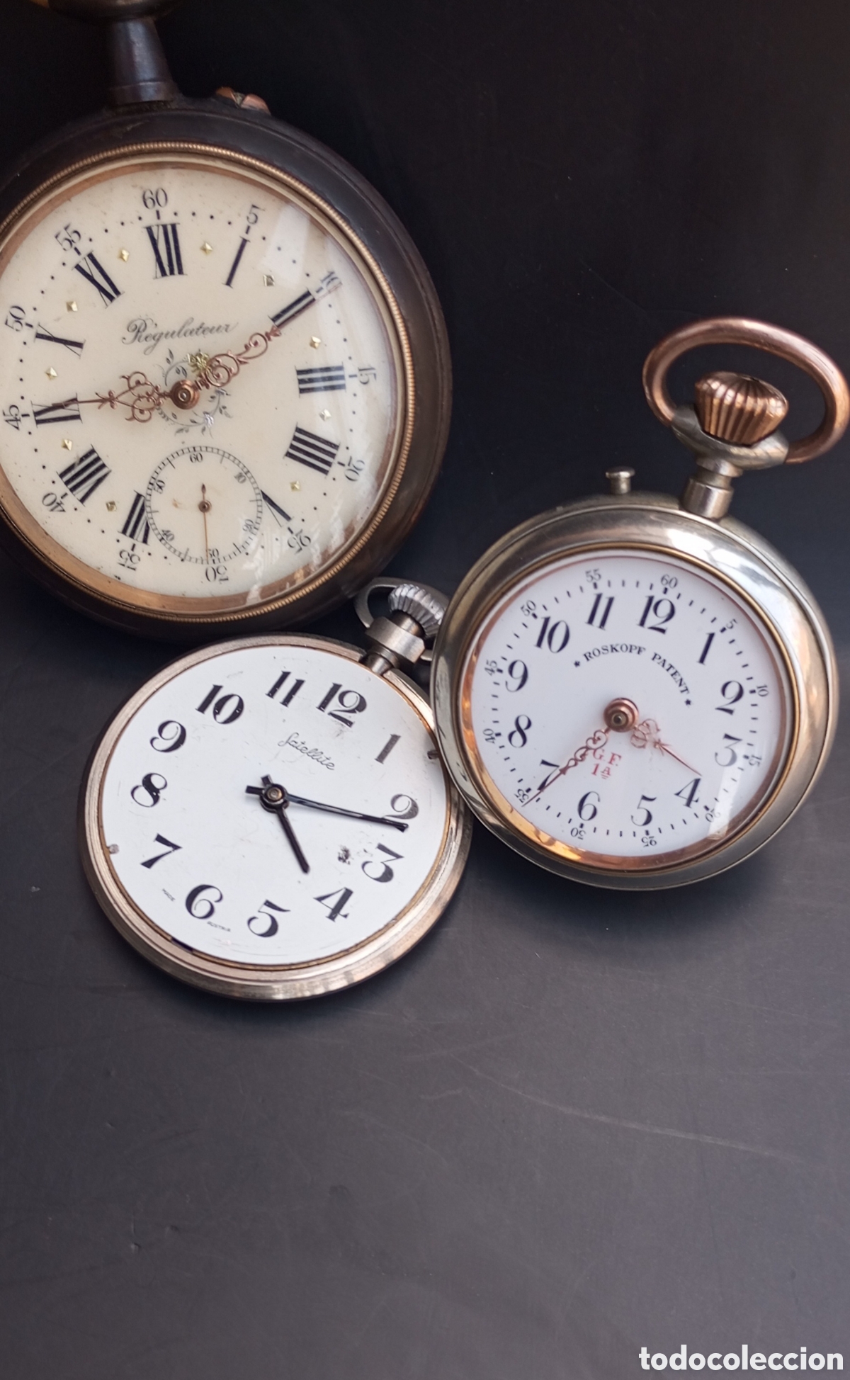 Relojes de bolsillo: LOTE DE TRES RELOJES DE BOLSILLO PARA RESTAURAR. VER DESCRIPCION E IMAG&Iacute;NESE.