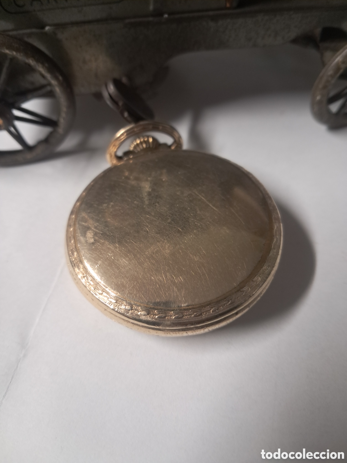 Relojes de bolsillo: Reloj bolsillo, ELGIN artdeco, funciona - Foto 9