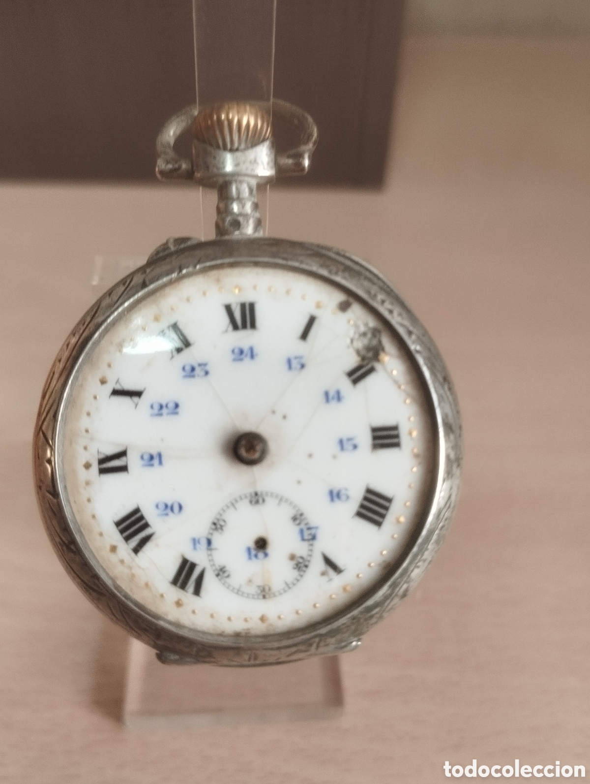 Relojes de bolsillo: RELOJ PLATA PARA REPARAR O PIEZAS
