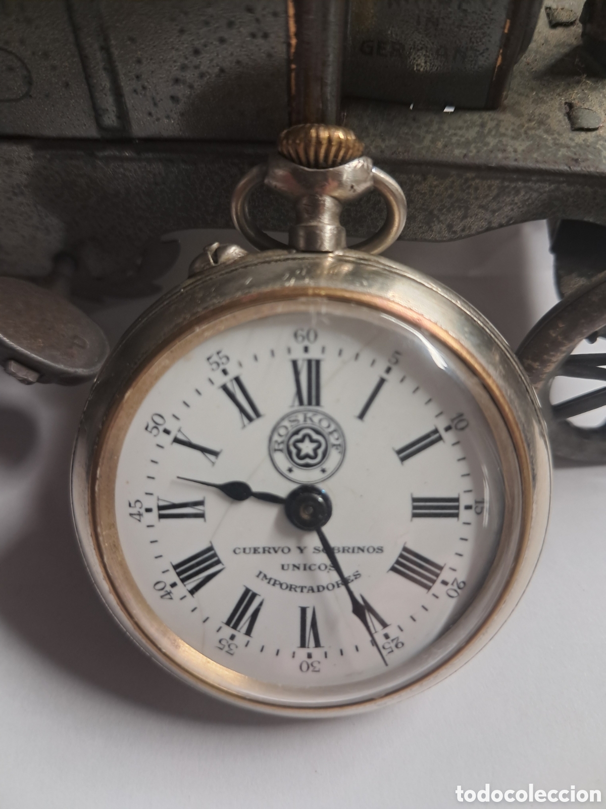 Relojes de bolsillo: Reloj bolsillo Cuervo y sobrino