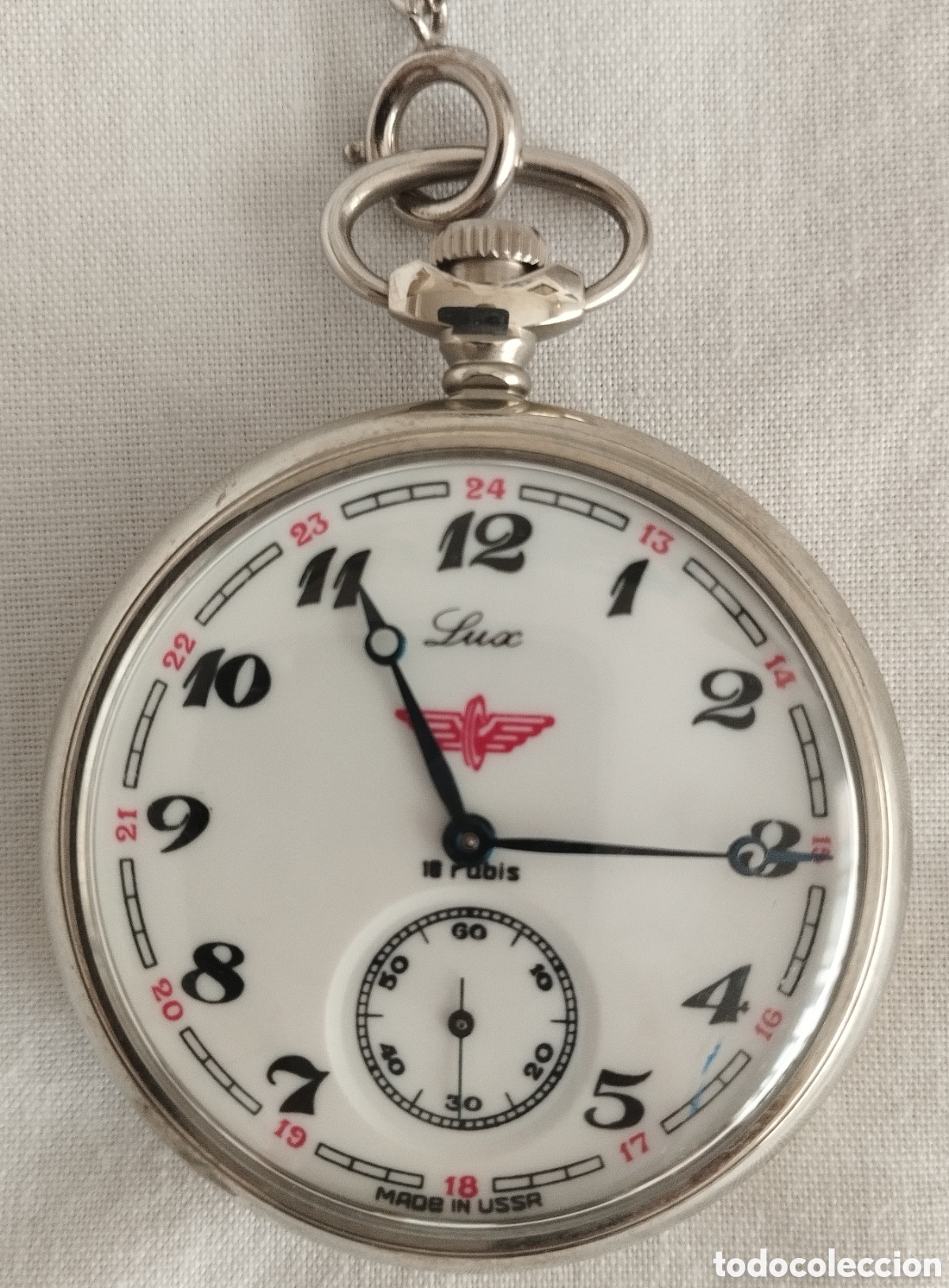 Relojes de bolsillo: Reloj Bolsillo a Cuerda 18 Rub&iacute;es.