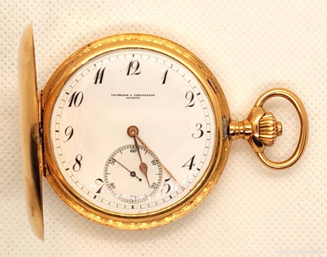 Relojes de bolsillo: VACHERON & CONSTANTIN - RELOJ DE BOLSILLO 3 TAPAS ORO 18 K. - 99,40 GRAMOS -DIAMETRO 50 mm - ALTO 10