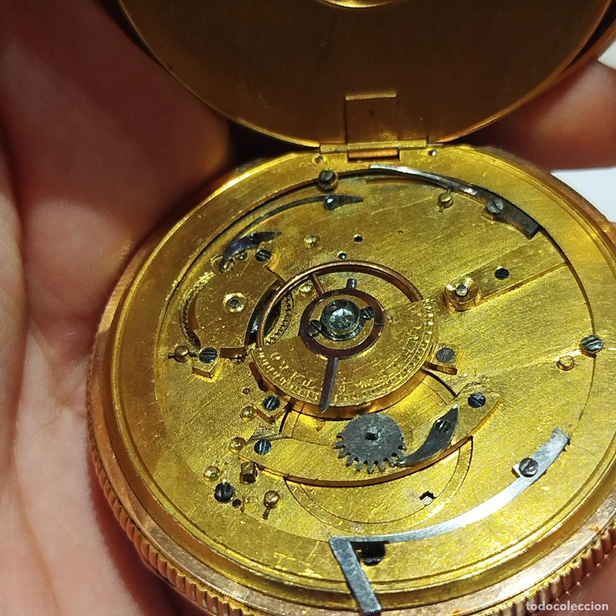 Relojes de bolsillo: RELOJ DE BOLSILLO DE ORO - Foto 4