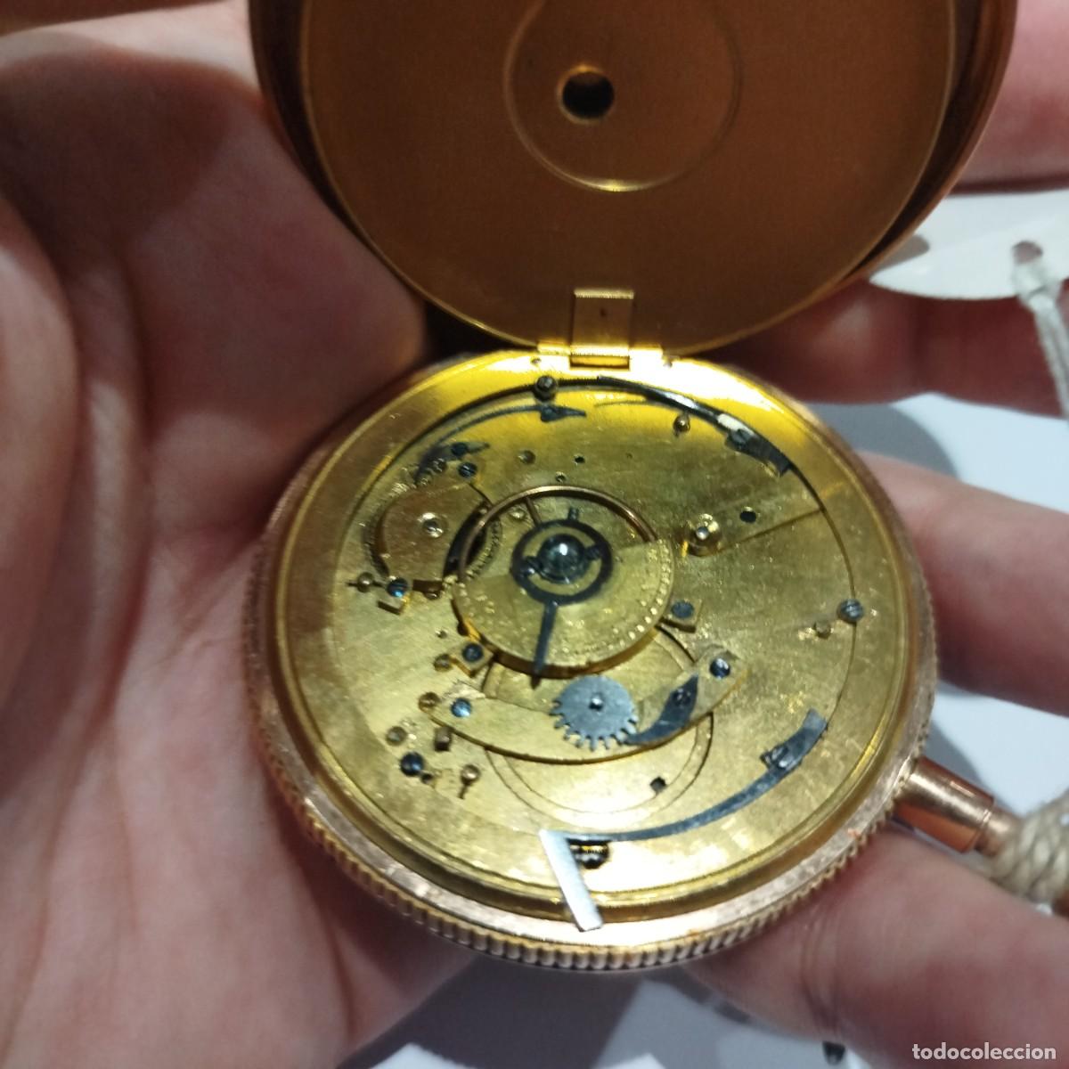 Relojes de bolsillo: RELOJ DE BOLSILLO DE ORO - Foto 6