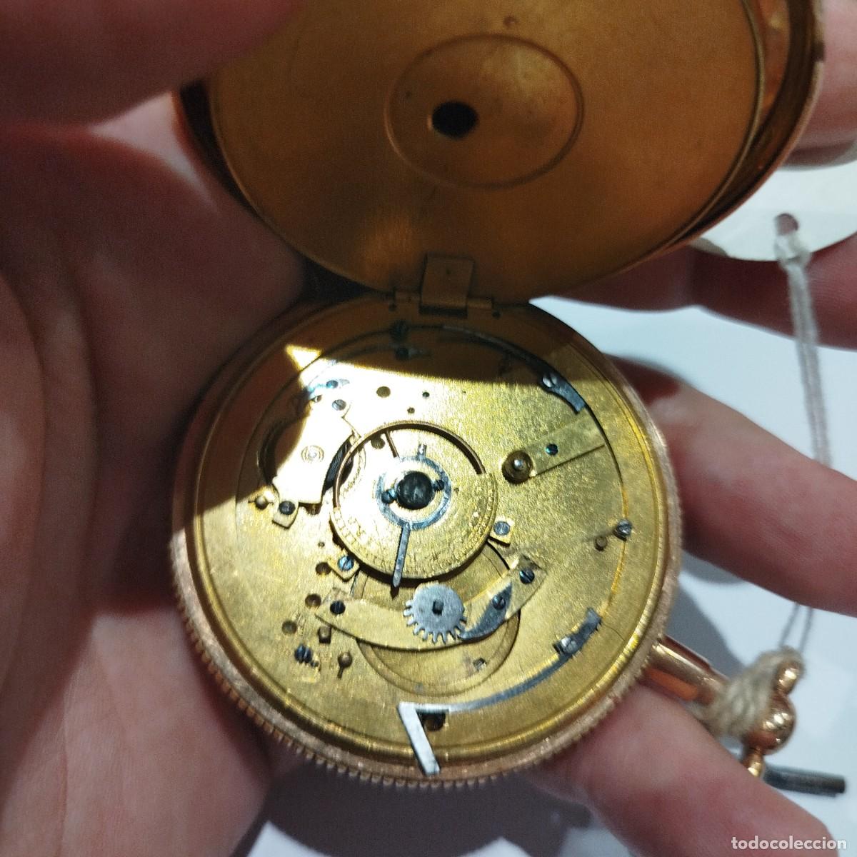 Relojes de bolsillo: RELOJ DE BOLSILLO DE ORO - Foto 7