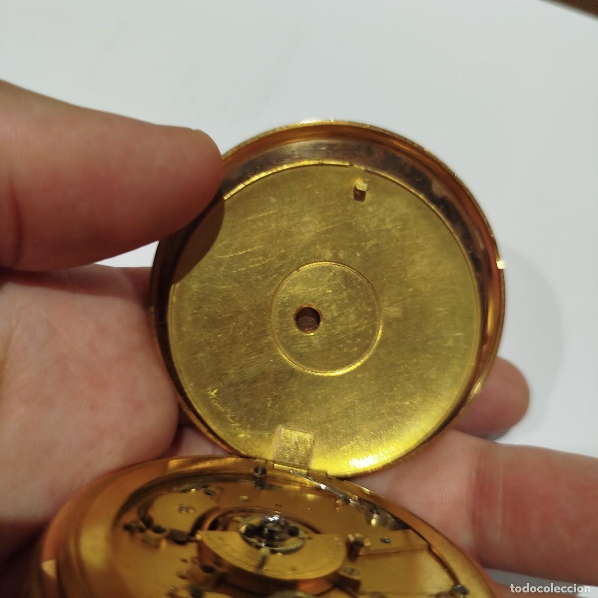 Relojes de bolsillo: RELOJ DE BOLSILLO DE ORO - Foto 8