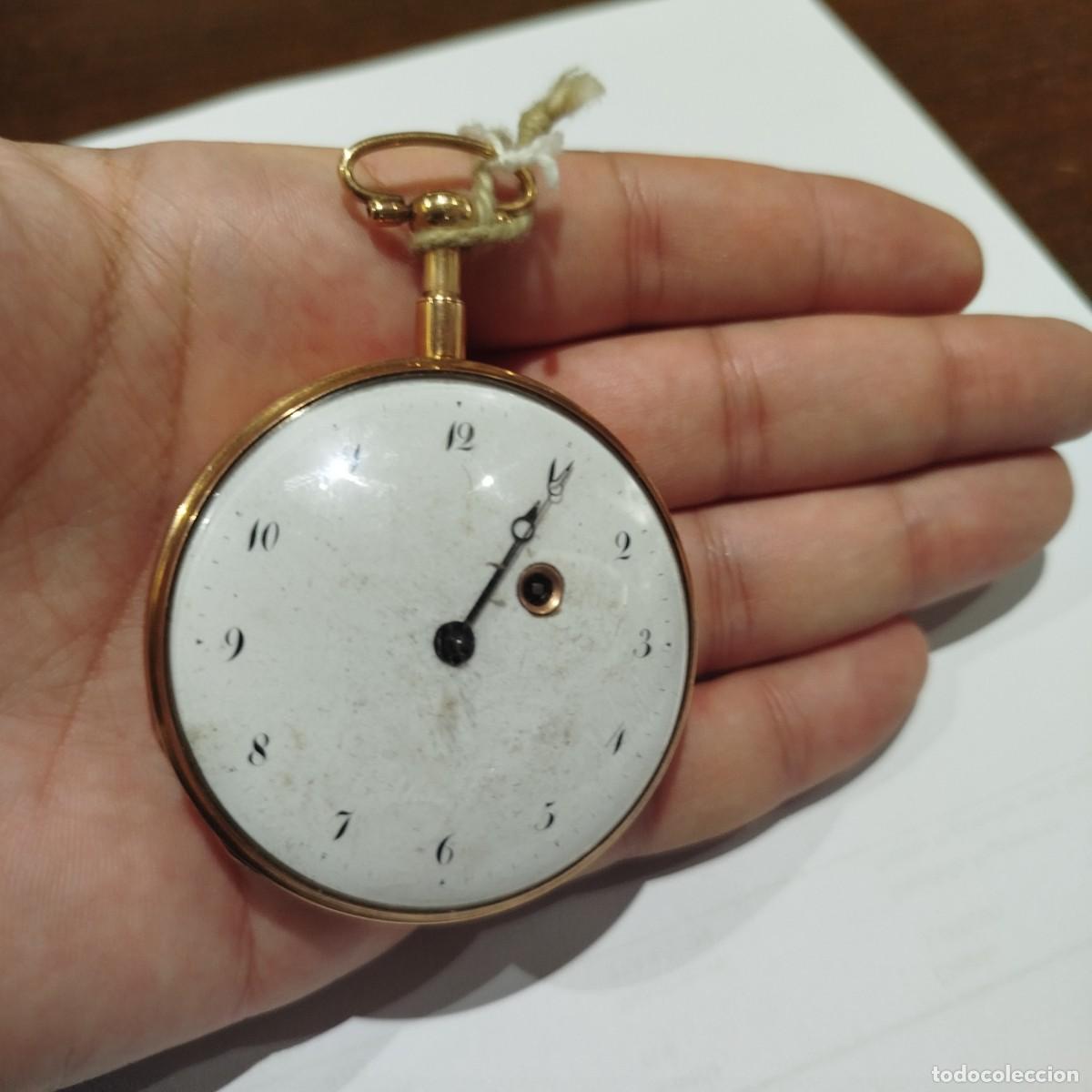 Relojes de bolsillo: RELOJ DE BOLSILLO DE ORO - Foto 16