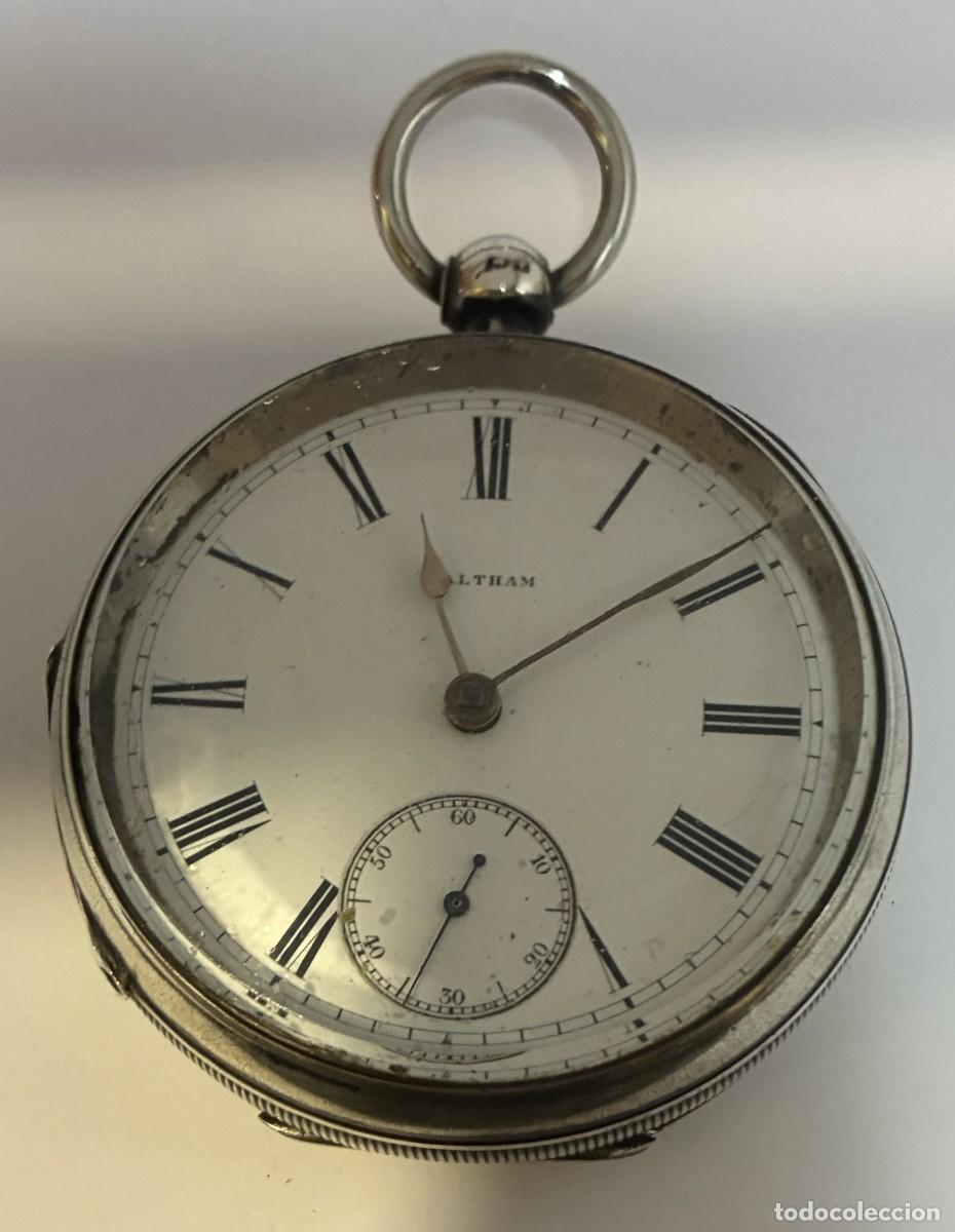 Relojes de bolsillo: RELOJ WALTHAM DE BOLSILLO DE PLATA ESTERLINA Circa de 1900