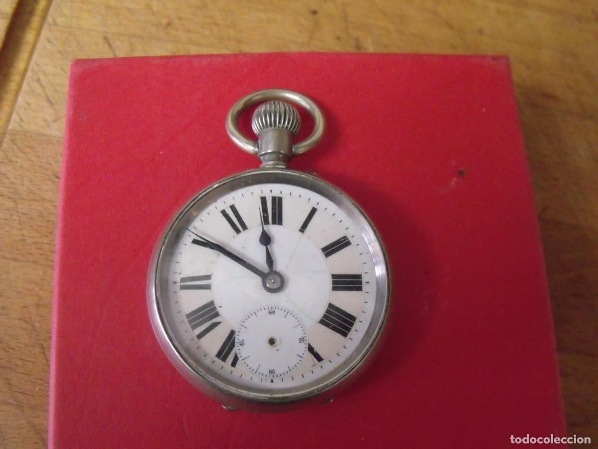 Relojes de bolsillo: ANTIGUO RELOJ BOLSILLO EN NICKEL A&Ntilde;O 1910-LOTE 259-95