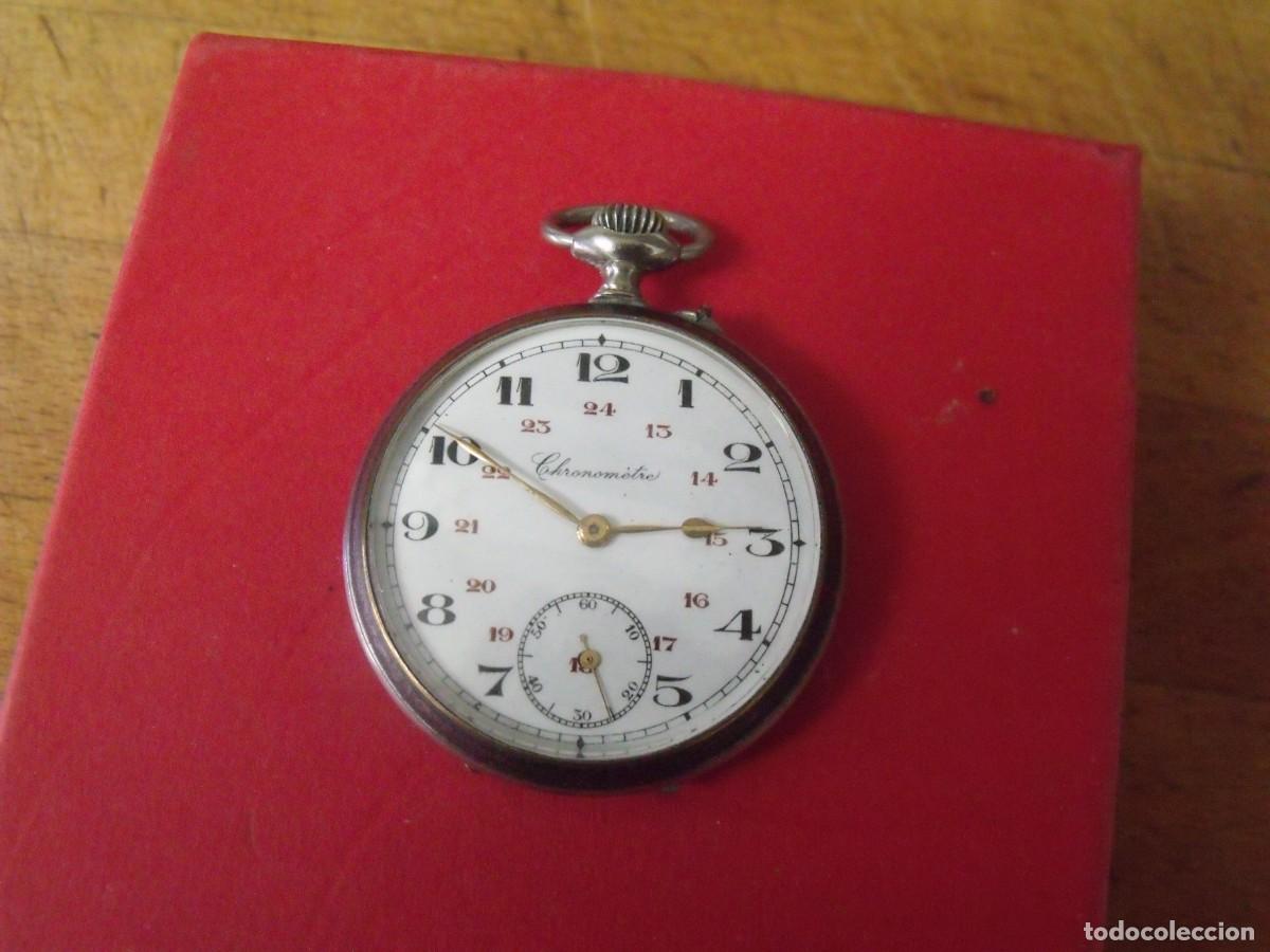 Relojes de bolsillo: ANTIGUO RELOJ BOLSILLO EN ACERO-A&Ntilde;O 1915-LOTE 259-95