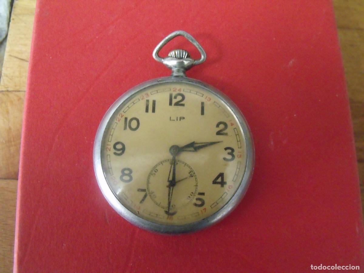 Relojes de bolsillo: ANTIGUO RELOJ BOLSILLO METAL CROMADO-LIP SUIZA- a&ntilde;o 1920-lote 259-95
