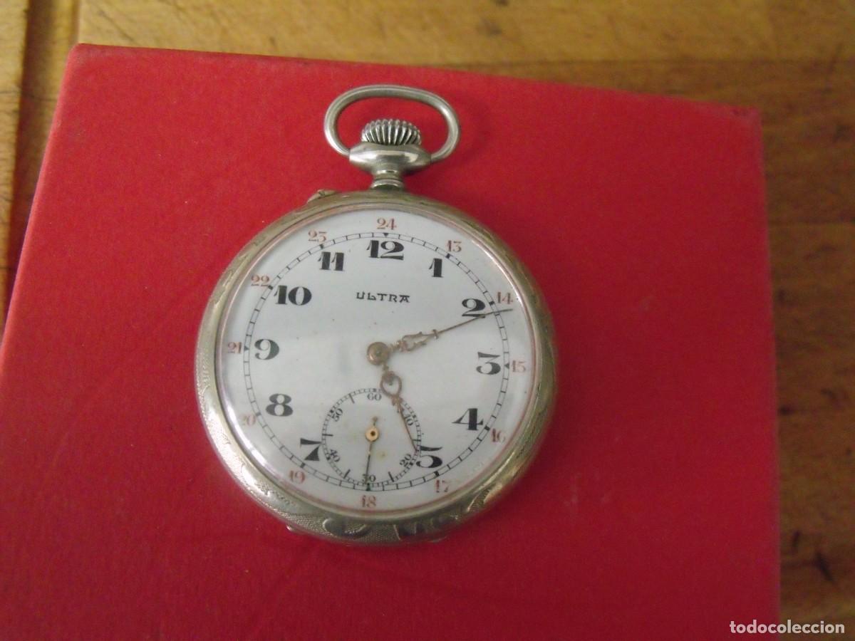 Relojes de bolsillo: ANTIGUO RELOJ BOLSILLO ARGENTAN-ULTRA-A&Ntilde;O 1920-LOTE 259-95-FUNCIONA
