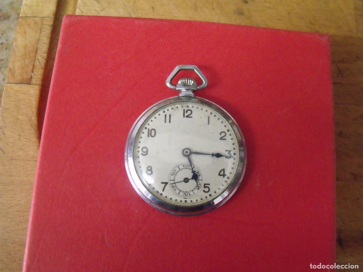 Relojes de bolsillo: ANTIGUO RELOJ BOLSILLO NICKEL-A&Ntilde;O 1930-LOTE 259-95-FUNCIONA