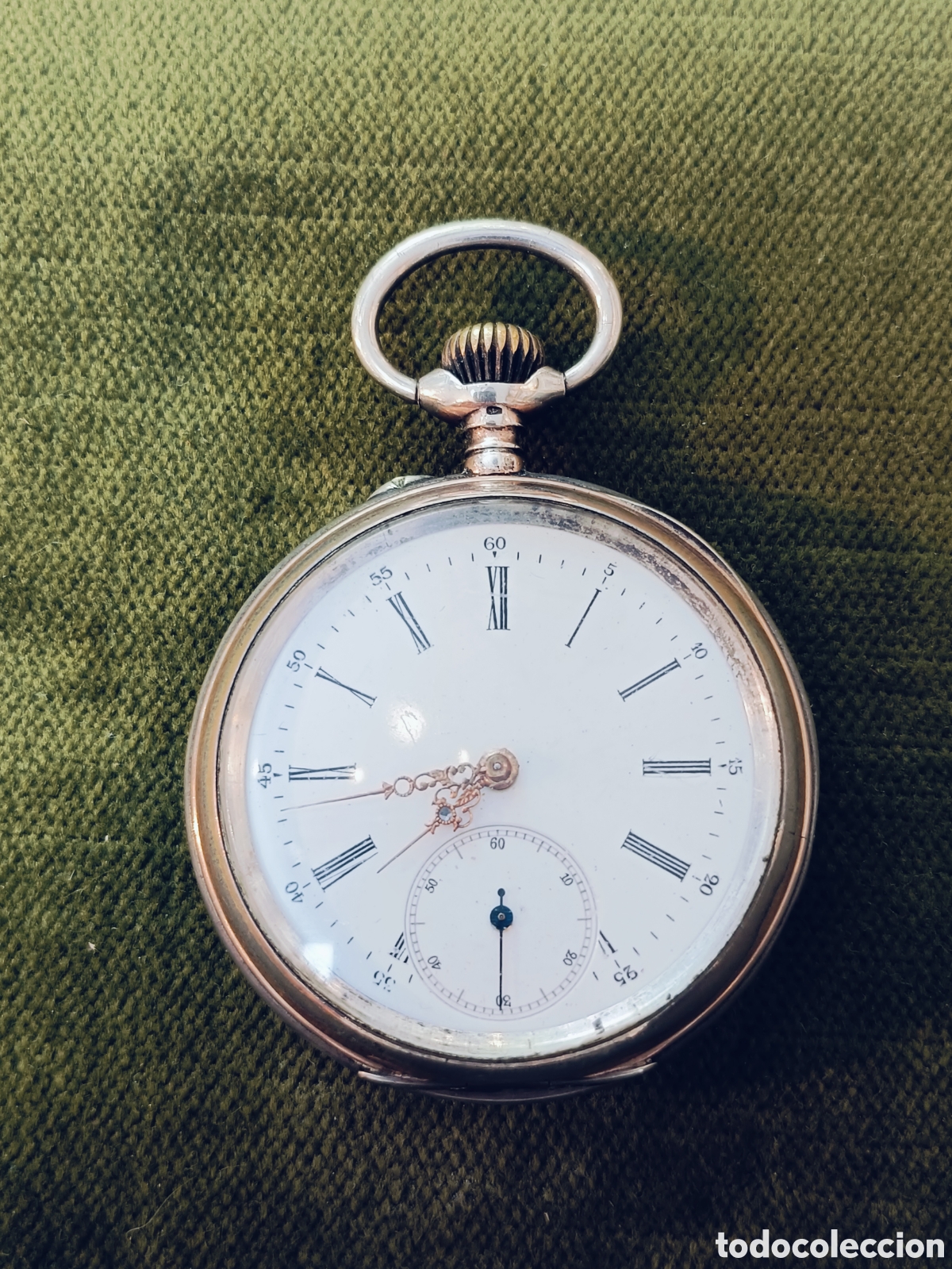 Relojes de bolsillo: RELOJ BOLSILLO . CAJA DE PLATA . 48 mm. ESTADO FUNCIONANDO